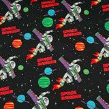 Space Ranger the Toys ! 1 Yard of Quality Printed Cotton Fabrics by Yard, Fabric Yardage Comics Fabrics Draft Grinch Christmas