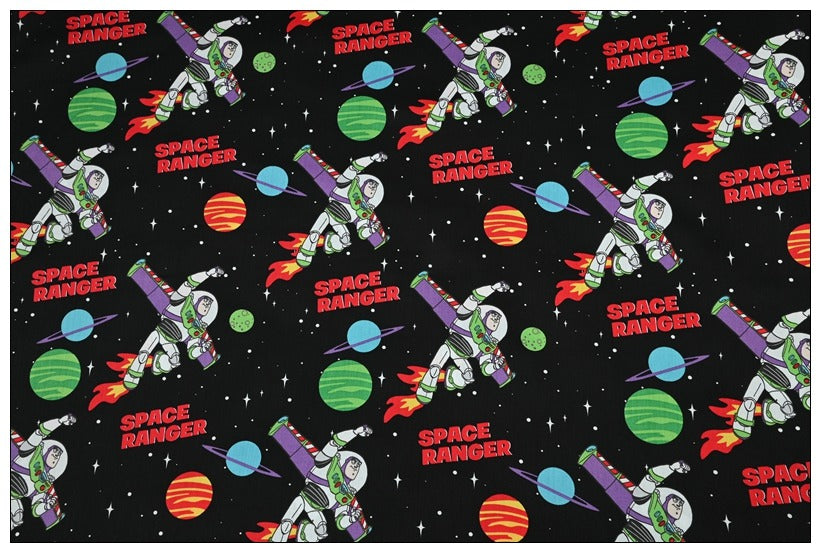 Space Ranger the Toys ! 1 Yard of Quality Printed Cotton Fabrics by Yard, Fabric Yardage Comics Fabrics Draft Grinch Christmas