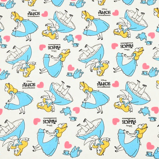 Alice in Wonderland blue dress! 1 Yard High Quality Stiff Cotton Toile Fabric, Fabric by Yard, Yardage Cotton Canvas Fabrics for Bags