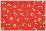 Grinch all red ! 1 Yard of Quality Printed Cotton Fabrics by Yard, Fabric Yardage Comics Fabrics Draft Grinch Christmas