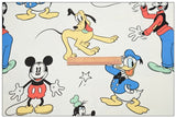 Retro Mickey Mouse and Disney Friends! 1 Yard High Quality Stiff Cotton Toile Fabric, Fabric by Yard, Yardage Cotton Canvas Fabrics for Bags