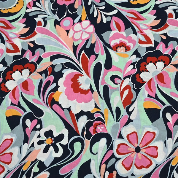 Abstract Floral! 1 Meter Medium Thickness Cotton Fabric, Fabric by Yard, Yardage Cotton Fabrics for  Style Garments, Bags