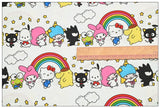 Sanrio Characters Cinnamoroll 5 Prints! 1 Yard Medium Thickness Plain Cotton Fabric, Fabric by Yard, Yardage 202411