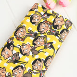 Mr. Bean Cartoon! 1 Yard Medium Thickness Plain Cotton Fabric, Fabric by Yard, Yardage