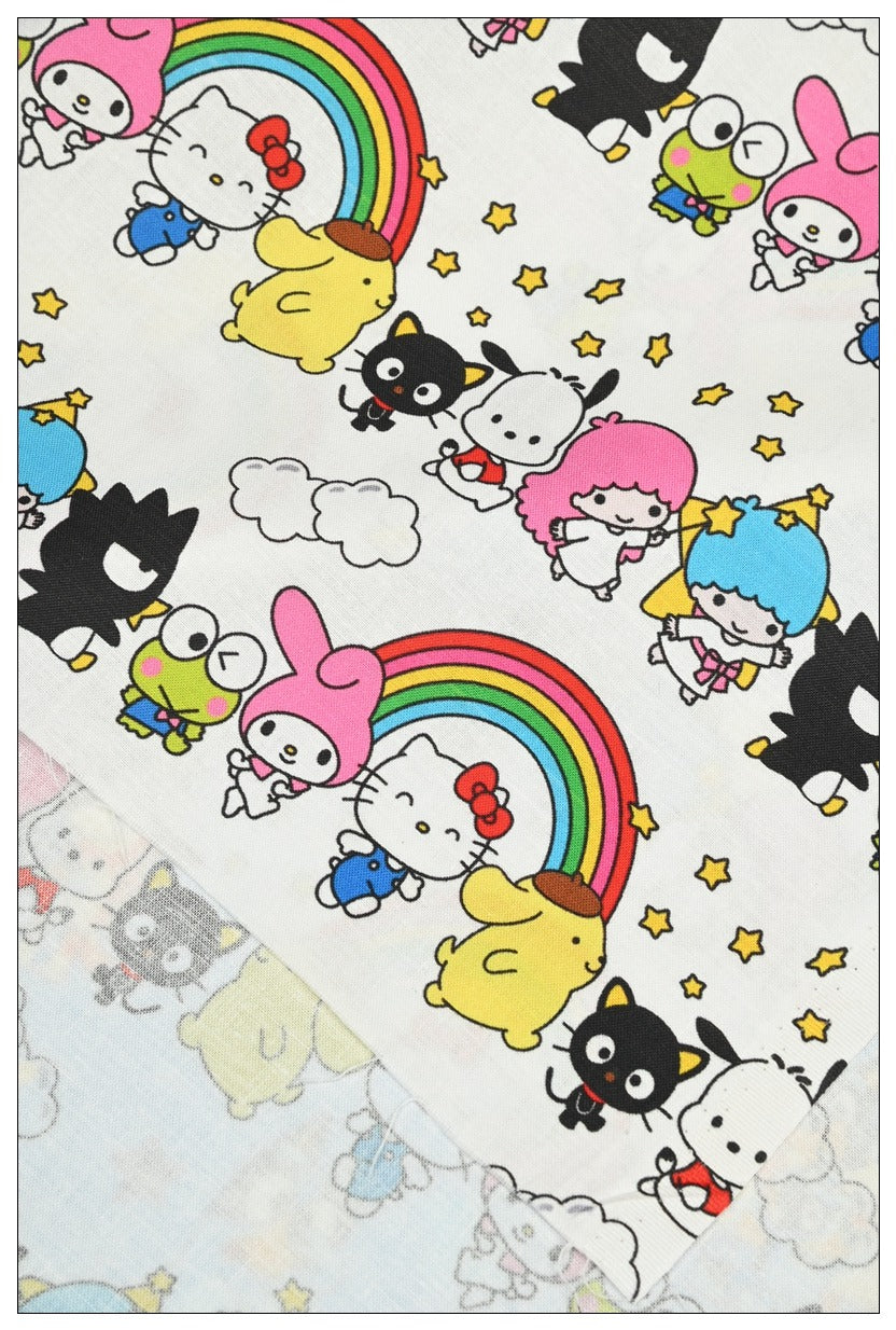 Sanrio Characters Cinnamoroll 5 Prints! 1 Yard Medium Thickness Plain Cotton Fabric, Fabric by Yard, Yardage 202411