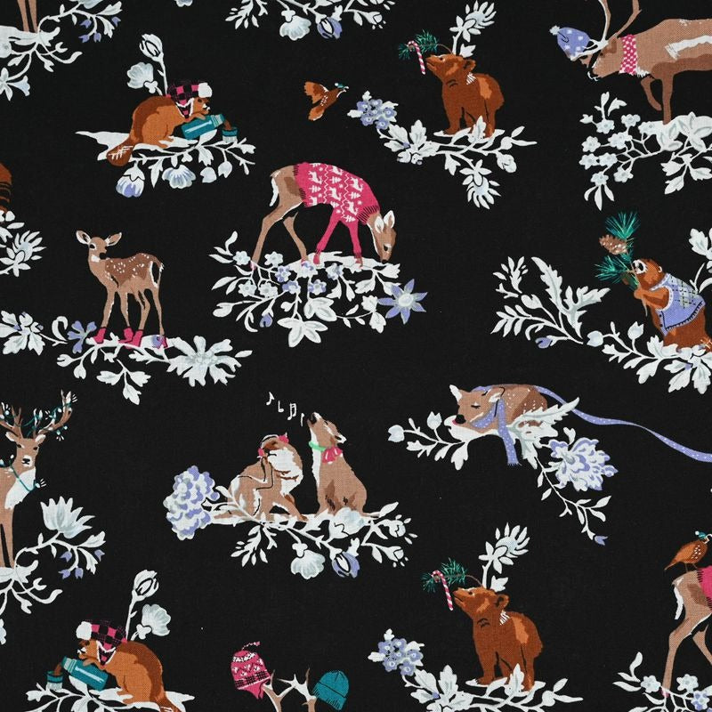 Forest Animals Vera! 1 Meter Medium Thickness Cotton Fabric, Fabric by Yard, Yardage Cotton Fabrics for  Style Garments, Bags