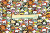 Hello Kitty Quality Prints Collection! 1 Meter Printed Cotton Fabric, Fabric by Yard, Yardage Bag Fabrics, Children Fabrics, Kids, Japanese - fabrics-top