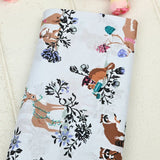 Merry Mischief Snowday Animals Vera Bradl! 1 Meter Quality Printed Cotton Fabrics by Yard, Vera Bradley Retired