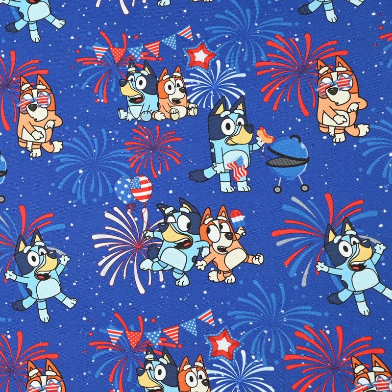 Bluey the Aussie Cartoon Dog 10 Prints! 1 Yard Quality Medium Thickness Plain Cotton Fabric, Fabric Aussie 2408