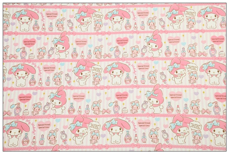 Sanrio My Melody 2 prints! 1 Yard Printed Cotton Fabric, Fabric by Yard, Yardage Bag Fabrics, Children Fabrics, Kids, Japanese 2024