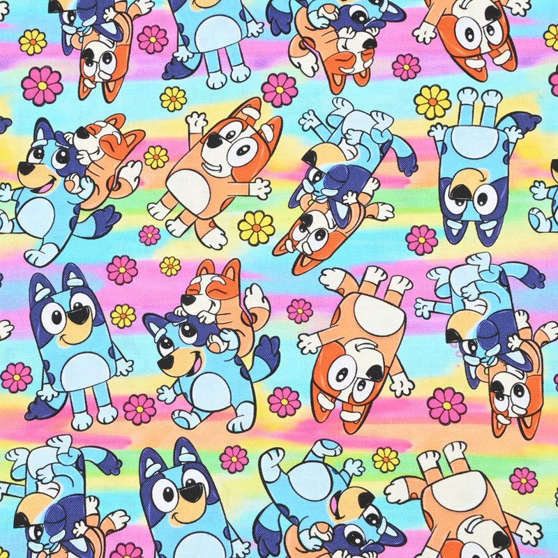 Bluey the Aussie Cartoon Dog 10 Prints! 1 Yard Quality Medium Thickness Plain Cotton Fabric, Fabric Aussie 2408