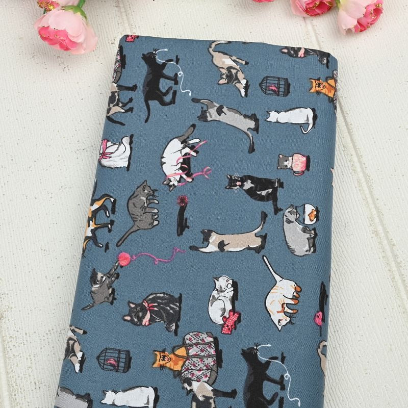 Dog Show_ Cat's Meow! 1 Meter Quality Printed Cotton Fabrics by Yard, Vera Bradley Retired Pattern