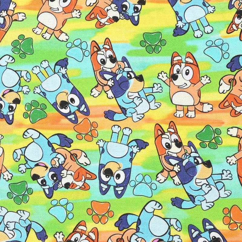 Bluey the Aussie Cartoon Dog 10 Prints! 1 Yard Quality Medium Thickness Plain Cotton Fabric, Fabric Aussie 2408