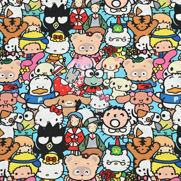 Sanrio Characters Cinnamoroll 5 Prints! 1 Yard Medium Thickness Plain Cotton Fabric, Fabric by Yard, Yardage 202411