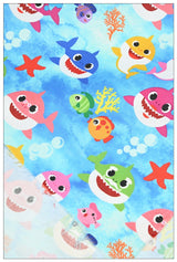 the Baby Shark Cartoon 10 Prints! 1 Yard Printed Cotton Fabric, Fabric by Yard, Yardage Fabrics, Children  Kids