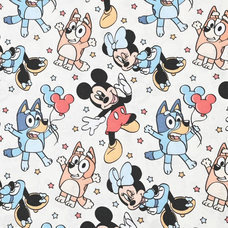 Bluey the Aussie Cartoon Dog 10 Prints! 1 Yard Quality Medium Thickness Plain Cotton Fabric, Fabric Aussie 2408