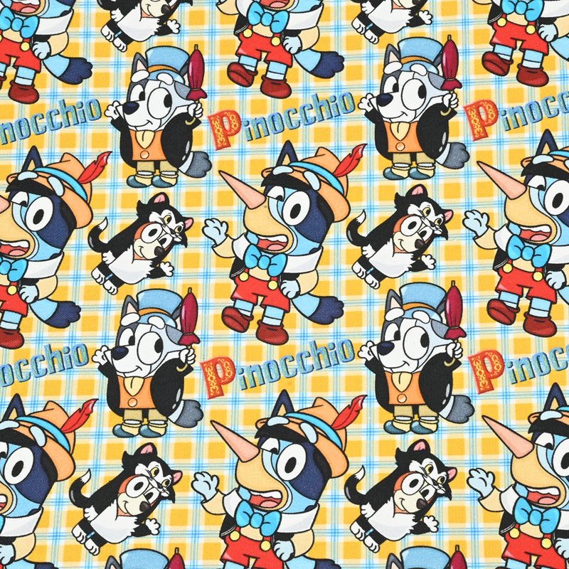 Adorable Bluey the Aussie Cartoon Dog 11 Prints! 1 Yard Quality light-weight Oxford Cotton Fabric, Fabric Aussie 2410