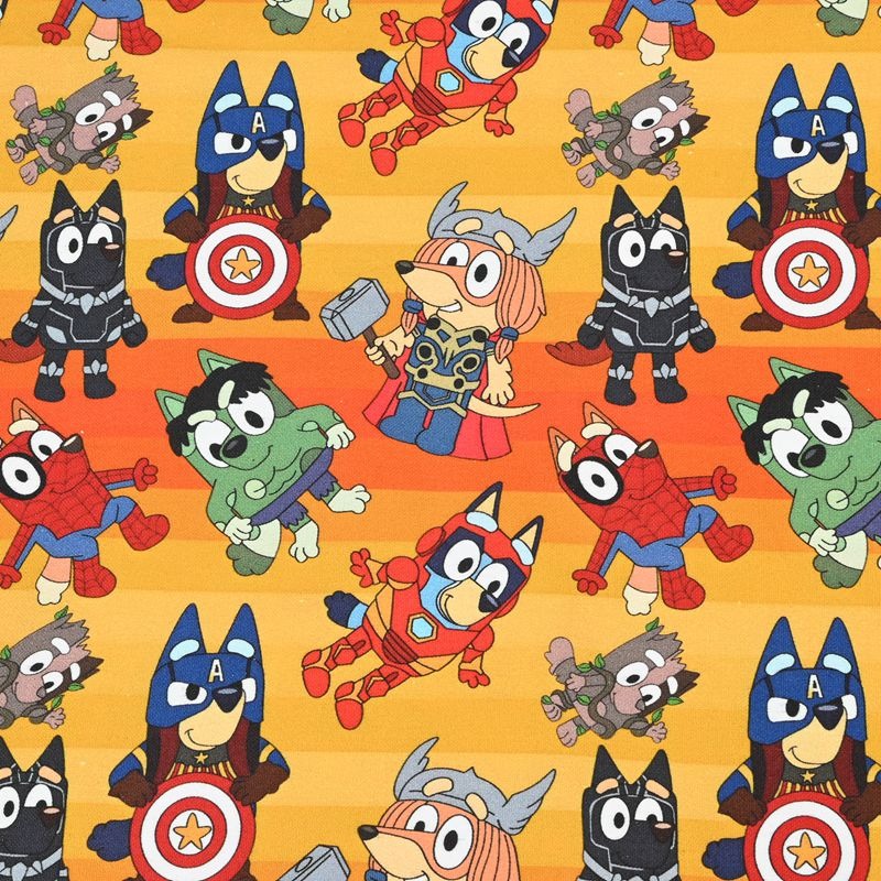 Adorable Bluey the Aussie Cartoon Dog 11 Prints! 1 Yard Quality light-weight Oxford Cotton Fabric, Fabric Aussie 2410