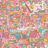 Sanrio Characters Cinnamoroll 5 Prints! 1 Yard Medium Thickness Plain Cotton Fabric, Fabric by Yard, Yardage 202411