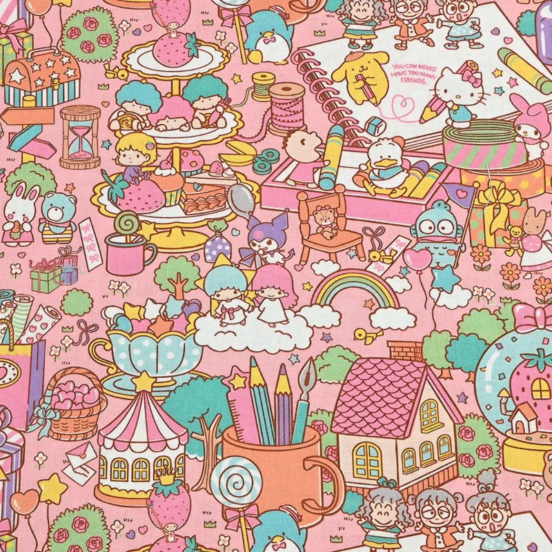 Sanrio Characters Cinnamoroll 5 Prints! 1 Yard Medium Thickness Plain Cotton Fabric, Fabric by Yard, Yardage 202411