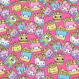 Sanrio French Fry! 1 Yard Medium Thickness Plain Cotton Fabric, Fabric by Yard, Yardage 202411