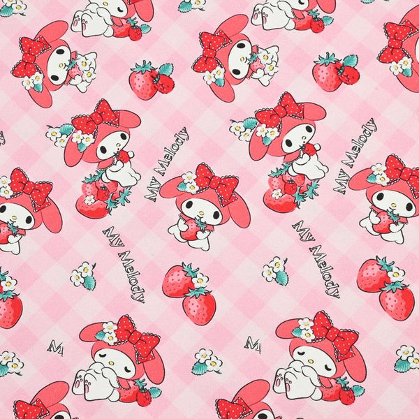 Sanrio My Melody 2 prints! 1 Yard Printed Cotton Fabric, Fabric by Yard, Yardage Bag Fabrics, Children Fabrics, Kids, Japanese 2024