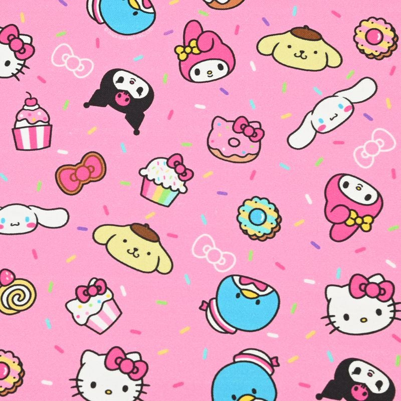 Hello Kitty and Sanrio Friends 2 prints! 1 Yard Medium Digital Printed Cotton Oxford Fabric by Half Yard for Style Clothes, Bags