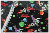 Space Ranger the Toys ! 1 Yard of Quality Printed Cotton Fabrics by Yard, Fabric Yardage Comics Fabrics Draft Grinch Christmas