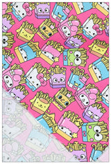 Sanrio French Fry! 1 Yard Medium Thickness Plain Cotton Fabric, Fabric by Yard, Yardage 202411