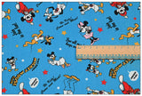 Mickey Mouse Club blue! 1 Yard Heavy Weight Twill Cotton Fabric, Fabric by Yard, Yardage Cotton Fabrics for  Style Garments, Bags (Copy) (Copy)