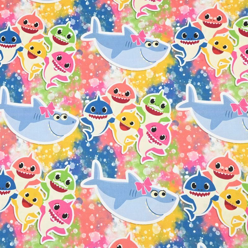 the Baby Shark Cartoon 10 Prints! 1 Yard Printed Cotton Fabric, Fabric by Yard, Yardage Fabrics, Children  Kids