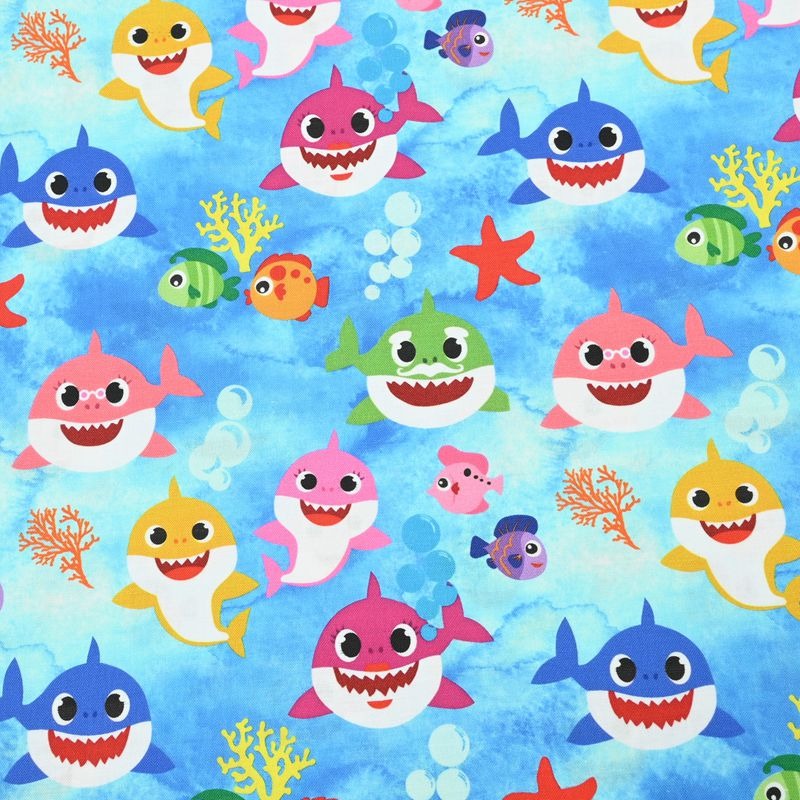 the Baby Shark Cartoon 10 Prints! 1 Yard Printed Cotton Fabric, Fabric by Yard, Yardage Fabrics, Children  Kids