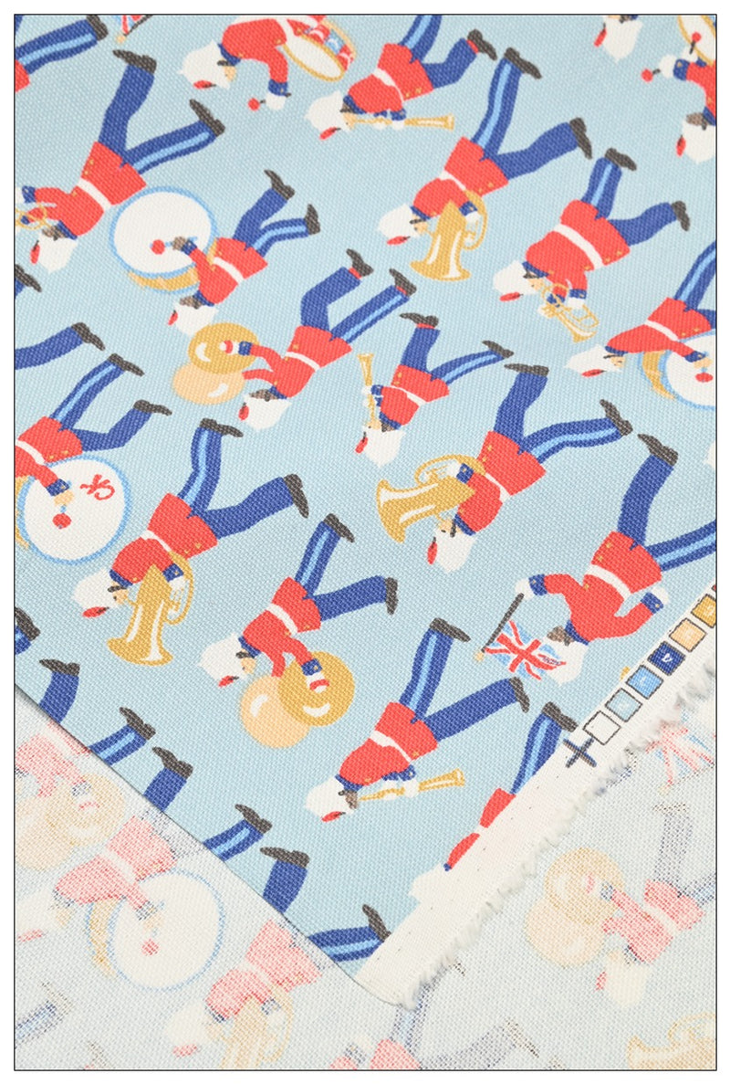 Marching Band Royal Guards Cath Kidston! 1 Meter Stiff Cotton Toile Fabric, Fabric by Yard, Yardage Cotton Canvas Fabrics for Bags English Retro (Copy)