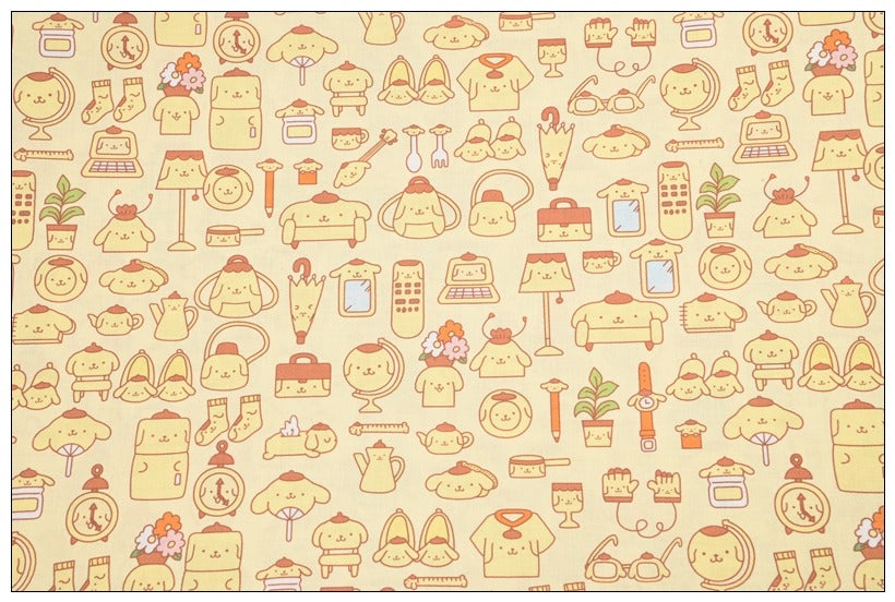 Sanrio Characters Cinnamoroll 5 Prints! 1 Yard Medium Thickness Plain Cotton Fabric, Fabric by Yard, Yardage 202411