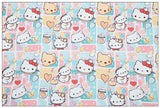 Hello Kitty and Cartoon Friends 2 Colors! 1 Yard Medium Thickness Plain Cotton Fabric, Fabric by Yard, Yardage (Copy)