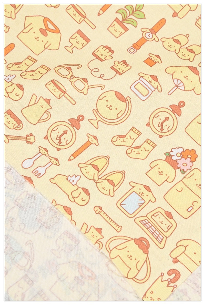 Sanrio Characters Cinnamoroll 5 Prints! 1 Yard Medium Thickness Plain Cotton Fabric, Fabric by Yard, Yardage 202411