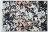 Real Wild Wolves American Wolf! 1 meter of Printed Cotton Plain Fabric, Animals,  Wolf 2024