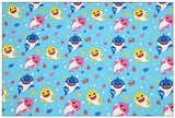 the Baby Shark Cartoon 10 Prints! 1 Yard Printed Cotton Fabric, Fabric by Yard, Yardage Fabrics, Children  Kids