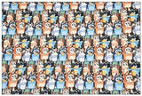 Adorable Bluey the Aussie Cartoon Dog 11 Prints! 1 Yard Quality light-weight Oxford Cotton Fabric, Fabric Aussie 2410