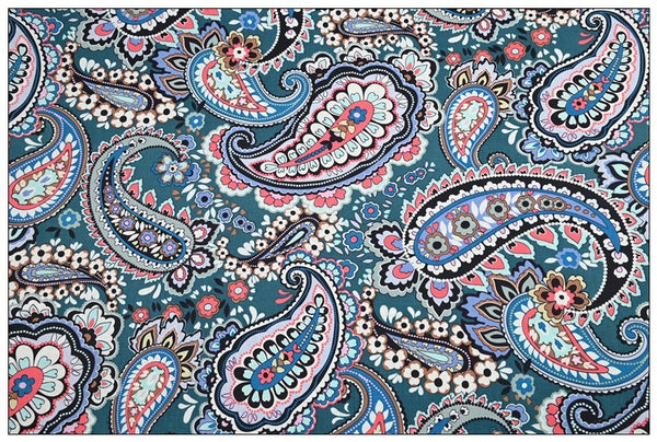 Red White & Blossoms _ Haymarket Paisley Jewel_Botanical Paisley! 1 Meter Quality Printed Cotton Fabrics by Yard, Vera Bradley Retired