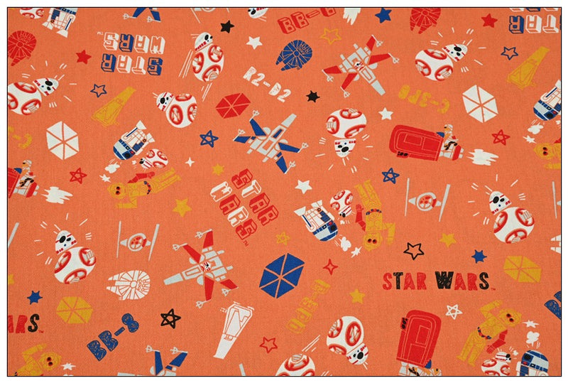 Star Wars Orange! 1 Yard Heavy Weight Twill Cotton Fabric, Fabric by Yard, Yardage Cotton Fabrics for  Style Garments, Bags (Copy) (Copy) (Copy)