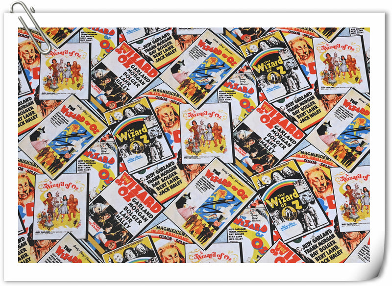 Wizard of OZ the movice! 1 Yard Plain Printed Cotton Fabric by Yard, Yardage Cotton Fabrics for Style Craft Bags