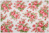 Retro Roses Floral! 1 Yard Medium Thickness Plain Cotton Fabric, Fabric by Yard, Yardage