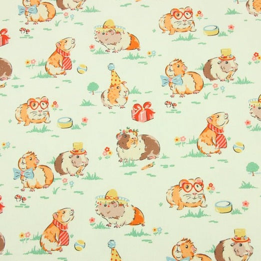 Guinea Pigs! 1 Yard High Quality Stiff Cotton Toile Fabric, Fabric by Yard, Yardage Cotton Canvas Fabrics for Bags