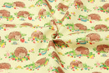 Hedgehugs! 1 Yard High Quality Stiff Cotton Toile Fabric, Fabric by Yard, Yardage Cotton Canvas Fabrics for Bags