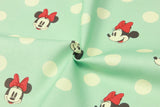 Mickey and Minnie with Polka dots! 1 Yard High Quality Stiff Cotton Toile Fabric, Fabric by Yard, Yardage Cotton Canvas Fabrics for Bags