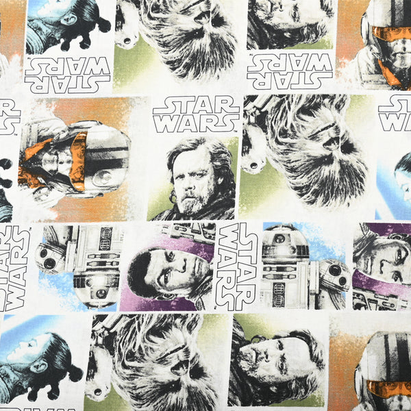 Star Wars Movie Characters ! 1 Meter Medium Thickness Cotton Fabric, Fabric by Yard, Yardage Cotton Fabrics for  Style Garments