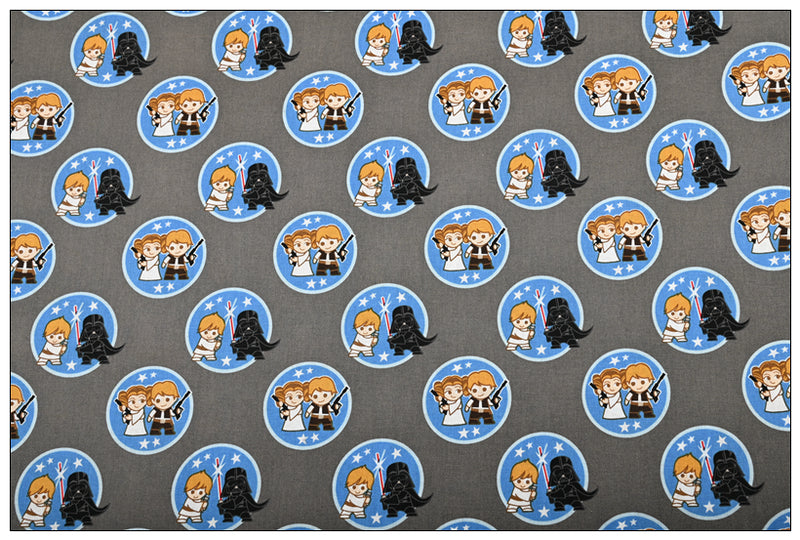 Star Wars Themed Staff 6 prints ! 1 Meter Medium Thickness Cotton Fabric, Fabric by Yard, Yardage Cotton Fabrics for  Style Garments