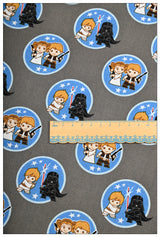 Star Wars Themed Staff 6 prints ! 1 Meter Medium Thickness Cotton Fabric, Fabric by Yard, Yardage Cotton Fabrics for  Style Garments