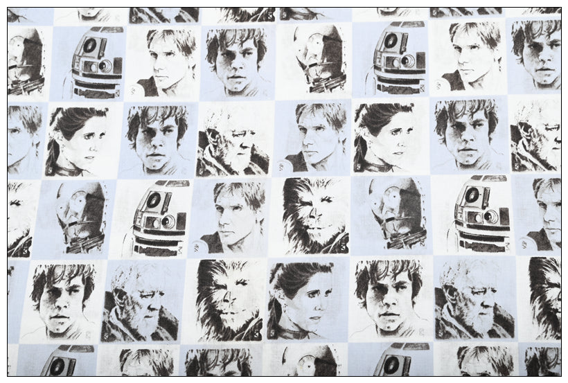 Star Wars Movie Characters ! 1 Meter Medium Thickness Cotton Fabric, Fabric by Yard, Yardage Cotton Fabrics for  Style Garments